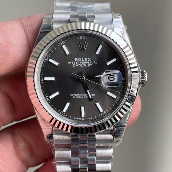 Rolex DATEJUST 41 Oyster, 41 mm, Oystersteel and white gold,M126334-0018